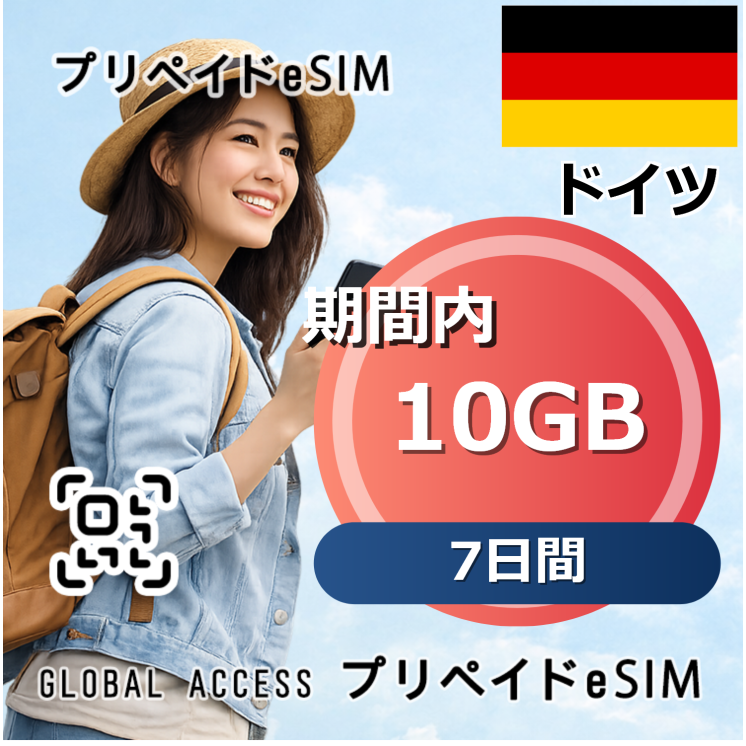 ドイツ eSIM 10GB 7日間