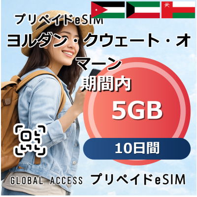 クウェート eSIM 5GB 10日間