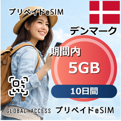 デンマーク eSIM 5GB 10日間